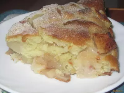 Постный яблочный пирог на минеральной воде рецепт с фото