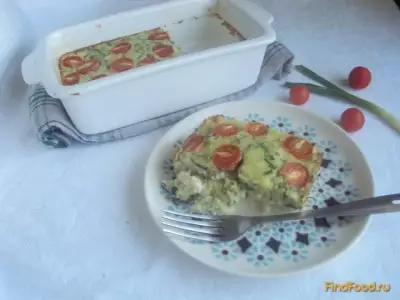 Клафути с помидорами черри и цукини