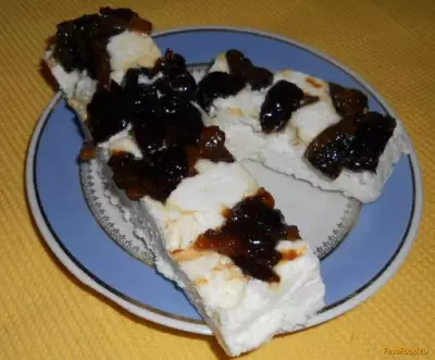 Творожный десерт с черносливом рецепт с фото