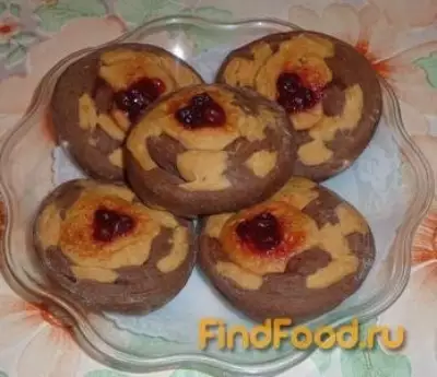 Печенье с клубничным вареньем  рецепт с фото