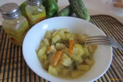 Рагу с зеленым горошком и болгарским перцем рецепт с фото