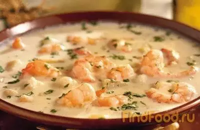 Крем-суп из креветок с сыром рецепт с фото