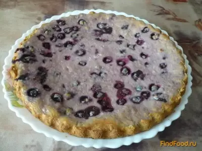 Кукурузный пирог с творогом и ягодами рецепт с фото