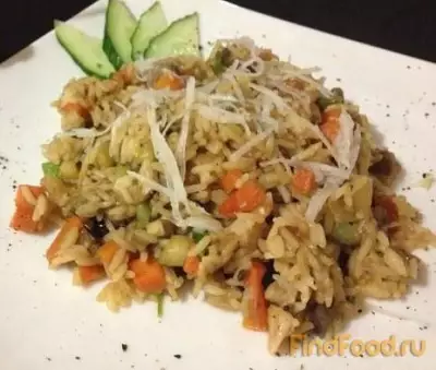 Рис с жареными овощами рецепт с фото