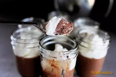 Шоколадный десерт со взбитыми сливками рецепт с фото
