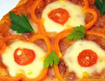 Пицца с сыром моцарелла рецепт с фото
