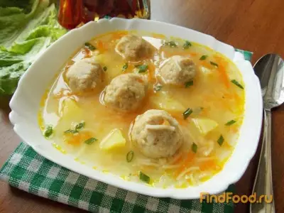 Суп с сырными шариками рецепт с фото
