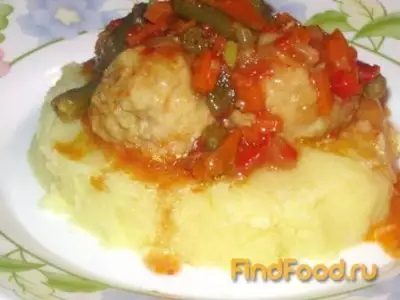 Фрикадельки в овощном соусе рецепт с фото