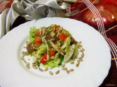 Салат из пекинской капусты и курицы рецепт с фото