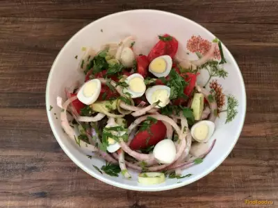 Летний салат с перепелиными яйцами рецепт с фото фото