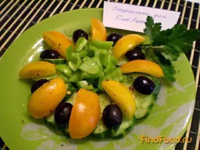 Салат с желтыми помидорами рецепт с фото
