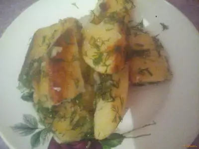 Картофель с укропом и чесноком рецепт с фото