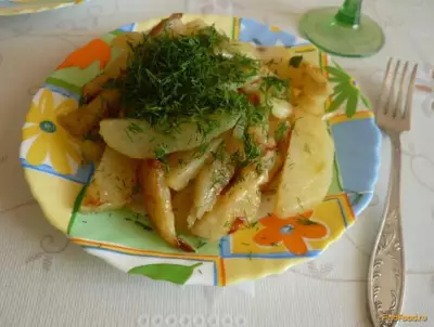 Картофель с луком и укропом рецепт с фото