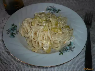 Спагетти с соусом из кабачка рецепт с фото