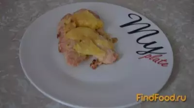 Куриная грудка с ананасом под сыром рецепт с фото