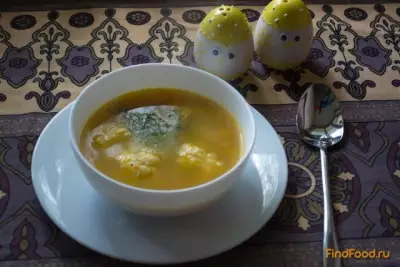 Овощной суп с сырными клецками рецепт с фото