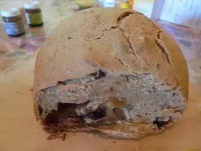 Сладкий хлеб с сухофруктами в хлебопечке рецепт с фото