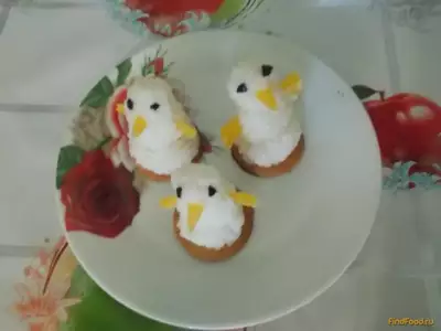 Закуска Снеговики рецепт с фото