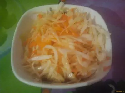 Капустный салат с яблоком и морковью рецепт с фото