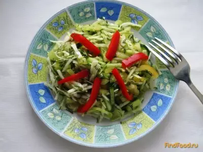 Салат с капустой  Хрустящий бум рецепт с фото