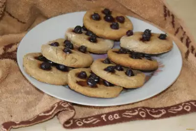 Постное печенье с черной смородиной рецепт с фото