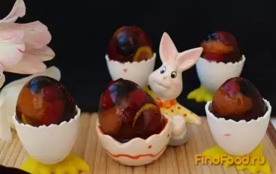 Фруктово-ягодные заливные яйца рецепт с фото