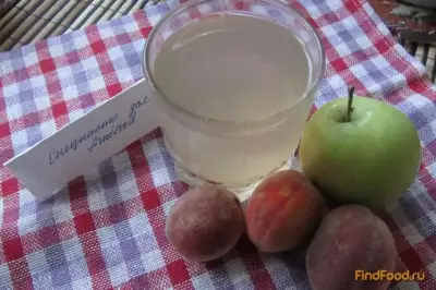 Яблочно-персиковый компот рецепт с фото
