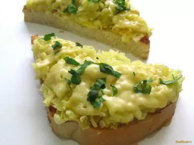 Горячий бутерброд с картофелем и сыром рецепт с фото