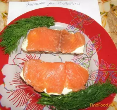 Бутерброды с малосольной красной рыбой по-домашнему рецепт с фото