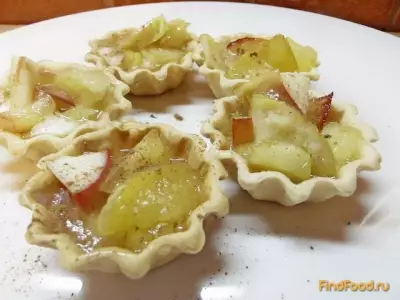 Тарталетки со сливками и яблоками рецепт с фото
