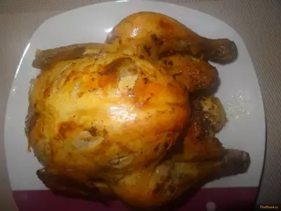 Запеченная курица в чесночно-лимонном маринаде рецепт с фото