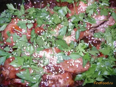 Куриные ножки в вишневом соусе рецепт с фото
