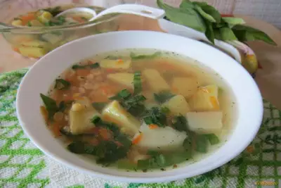 Гороховый суп с черемшой рецепт с фото