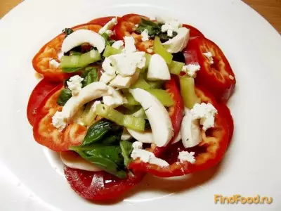 Порционный овощной салат рецепт с фото