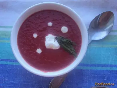 Свекольный суп-пюре с яблоками рецепт с фото