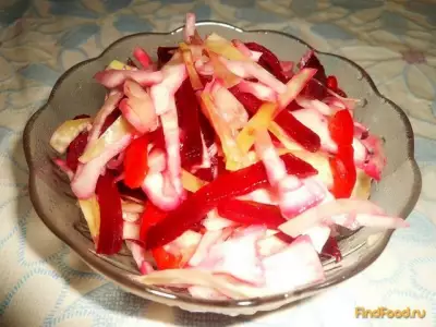 Капустный салат со свеклой рецепт с фото