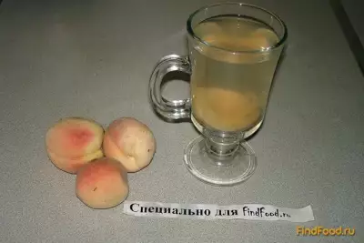 Компот с персиком и грушей рецепт с фото