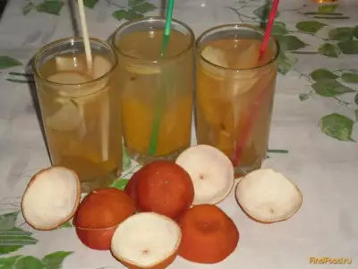 Компот с апельсином и яблоками рецепт с фото
