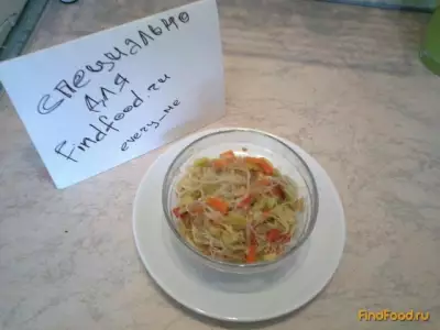 Рисовая лапша с овощами в мультиварке рецепт с фото