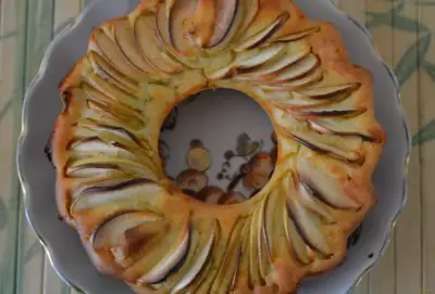 Яблочный пирог с бананом рецепт с фото