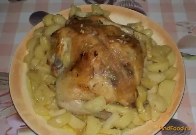Курица с картофелем в рукаве рецепт с фото