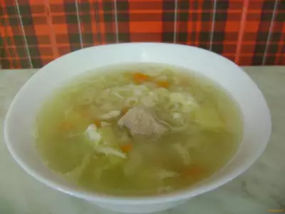 Мясной суп с макаронами рецепт с фото