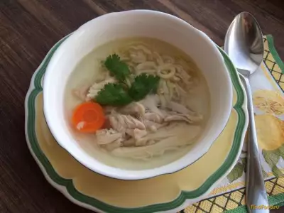 Суп из курицы с домашней лапшой рецепт с фото