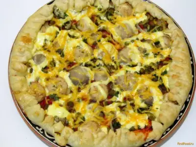 Пицца Грибная поляна рецепт с фото