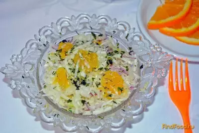 Салат из капусты с апельсином рецепт с фото