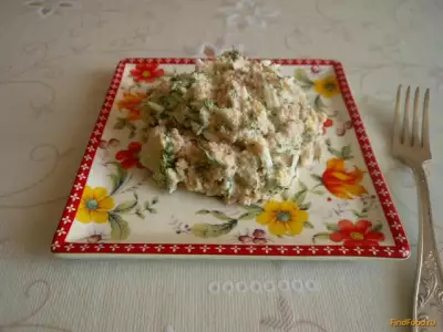 Салат с икрой трески рецепт с фото