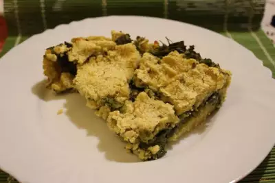 Кукурузный пирог с сыром и зеленью рецепт с фото