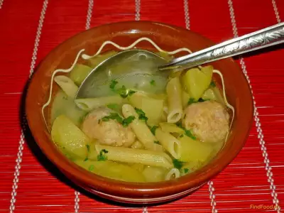 Макаронный суп с фрикадельками рецепт с фото