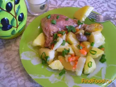 Утка с овощами рецепт с фото