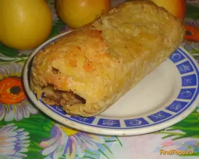 Картофельно-мясной рулет рецепт с фото